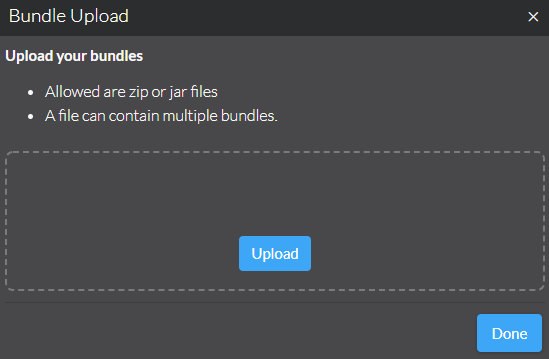 manager bundle upload