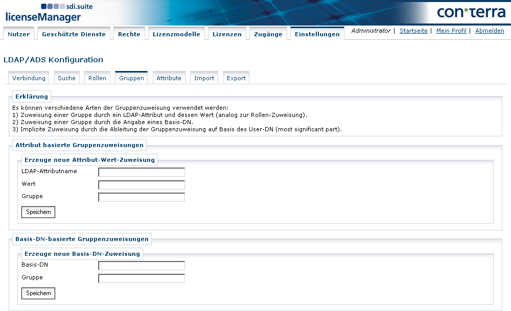 licman settings ldap groups de