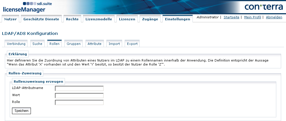 licman settings ldap roles de