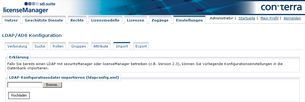 licman settings ldap import de