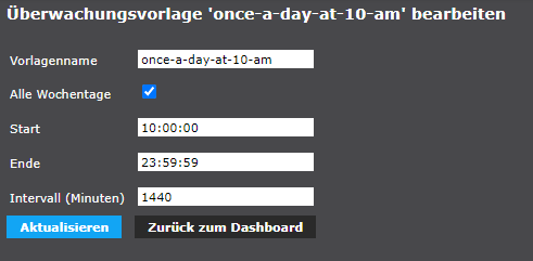 monitoring once a day de