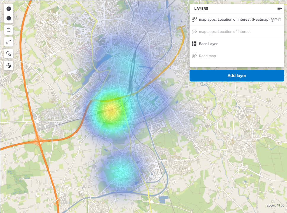 map.apps heatmap