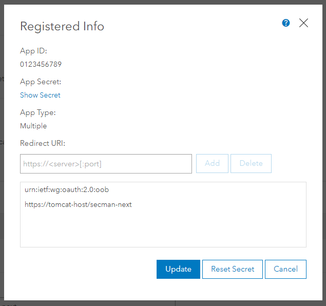 portal app oauth redirect en