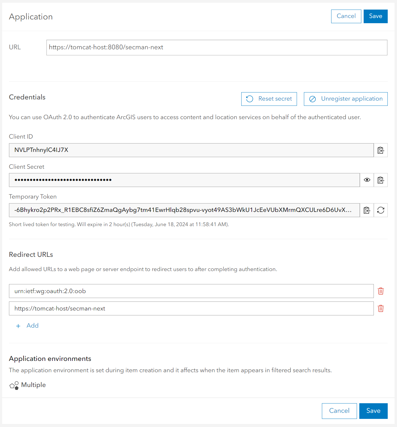 portal app oauth redirect en