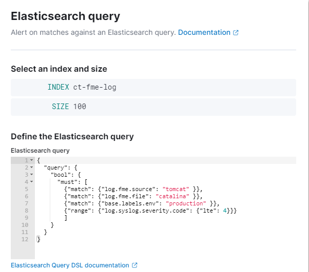 create rule query